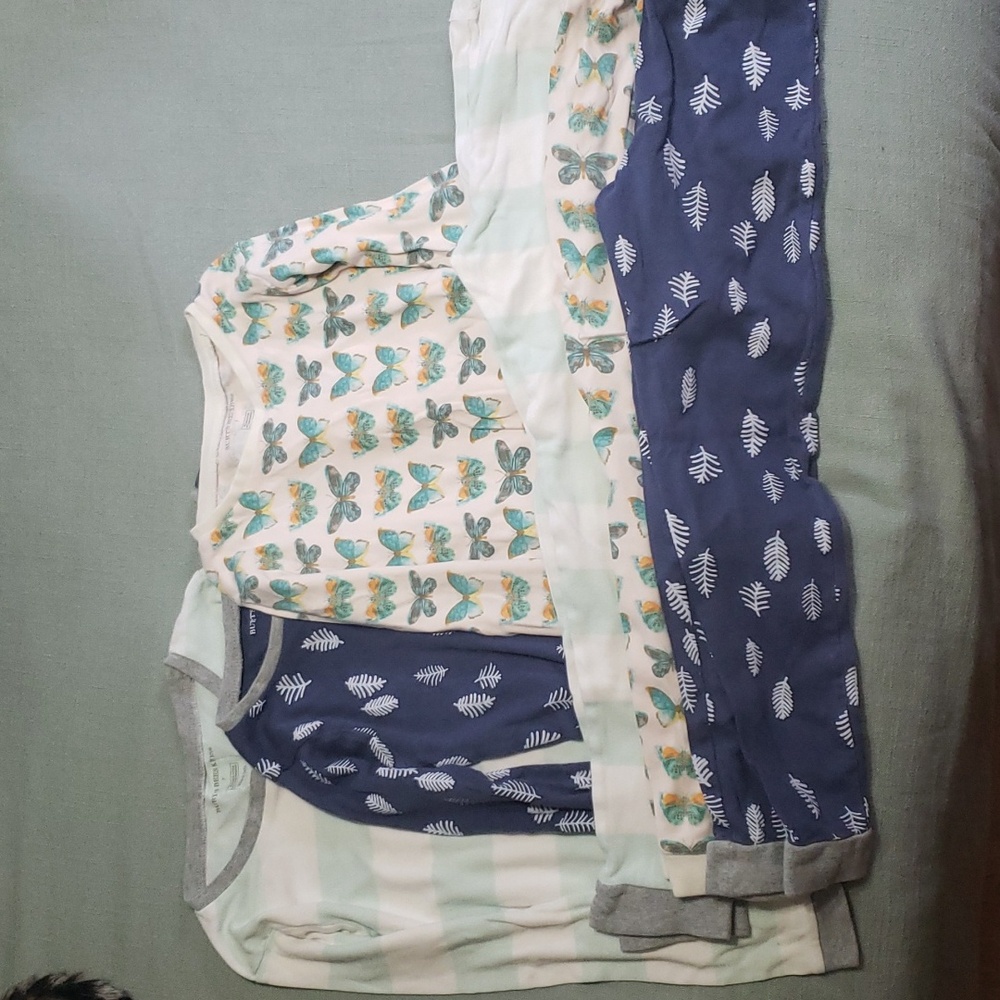 3 pairs Burts Bees organic pajamas